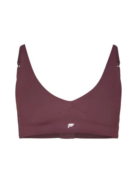 Fabletics Športová podprsenka PURELUXE burgundská biela