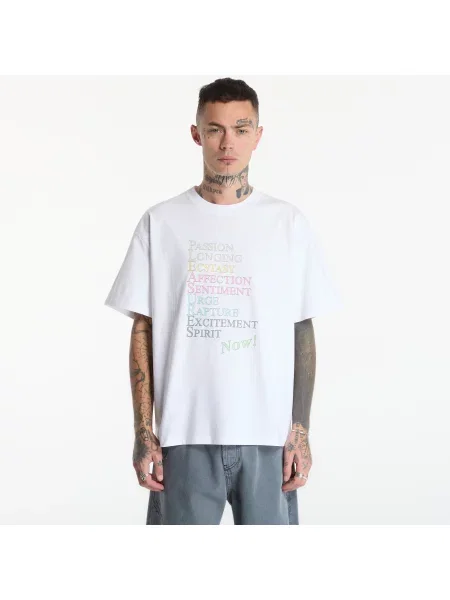 Tricou PLEASURES Thesaurus T-Shirt White XL alb