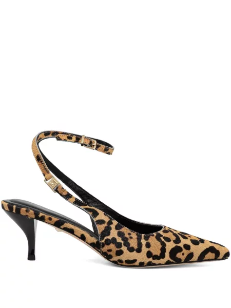 Pantofi cu toc Marciano cu model leopard maro