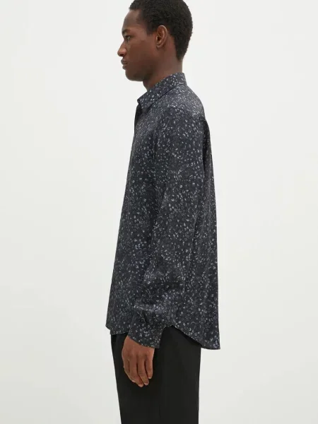 Paul Smith koszula slim z kołnierzykiem klasycznym niebieski