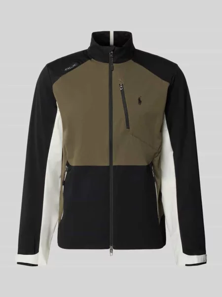 Bluza rozpinana o kroju relaxed fit z wyhaftowanym logo model PLAINWEAVE' Polo Ralph Lauren zielona