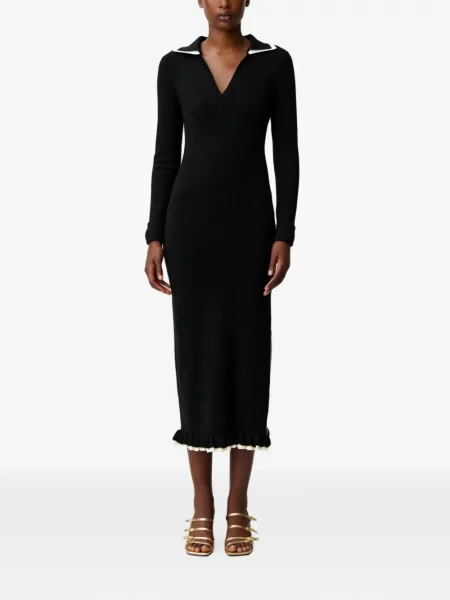 Lung rochie Claudie Pierlot tricotate negru