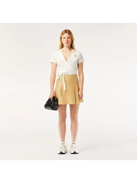 Кожаная сумка через плечо Lacoste синяя