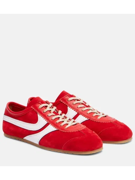 Semišové tenisky Dries Van Noten červené