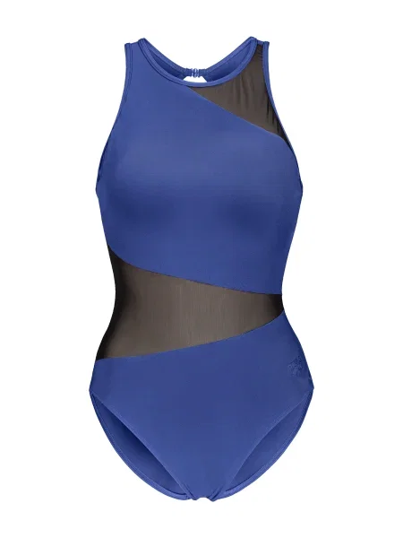 ARENA Costum de baie întreg ANGLE VENT BACK MESH albastru negru