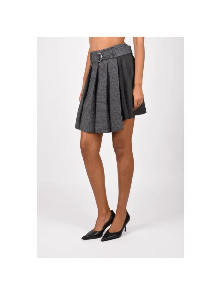 Spódnica Msgm wełniana szara