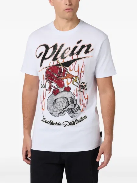 Tricou Philipp Plein alb