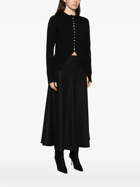 Cardigan Alpha Studio cu decolteu rotund negru