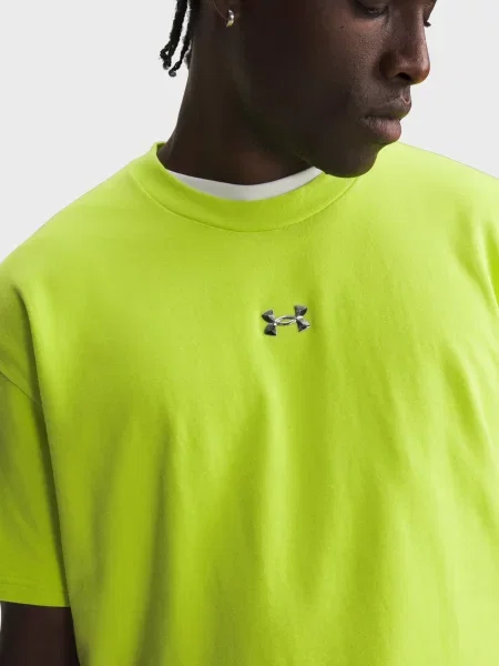 Футболка Under Armour с лого зеленая