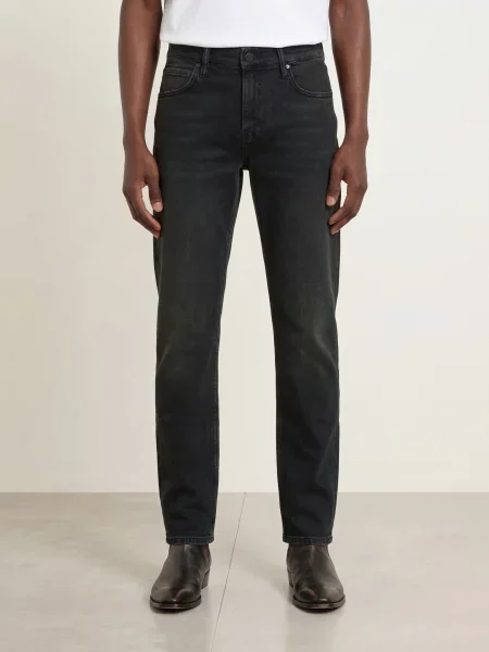 Allsaints Jeansy Sid Comfort O Kroju Regular Fit schwarz czarne
