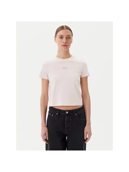 Calvin Klein Jeans T-shirt Placed Institutional ružičasta