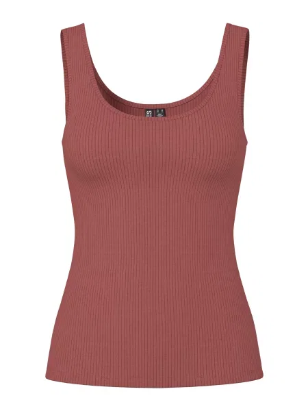PIECES Top PCKITTE burgundy roșu
