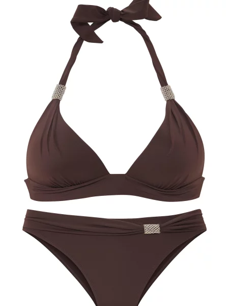 LASCANA Costum de baie două piese închis maro