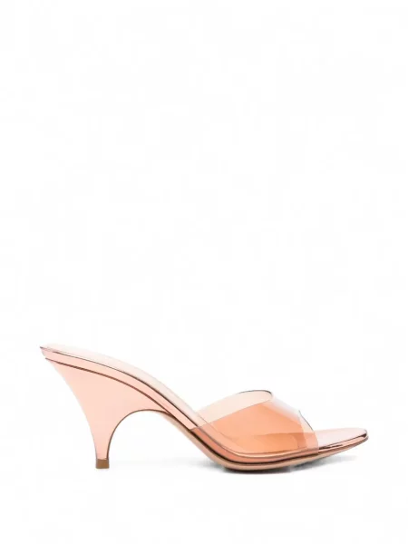 Papuci tip mules Gianvito Rossi portocaliu