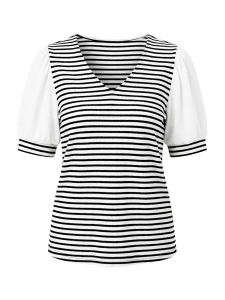 Imily Bela Tricou negru alb