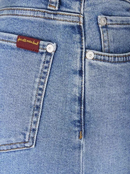 Blugi drepți 7 For All Mankind albastru