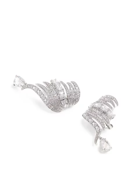 Cercei Swarovski alb