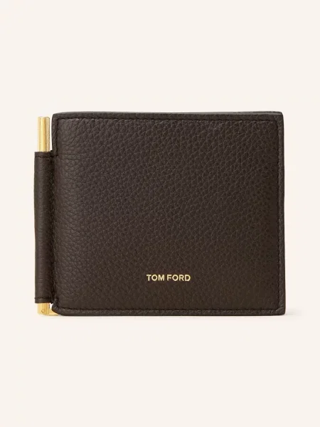 Tom Ford Portfel Z Klamerką Na Pieniądze braun