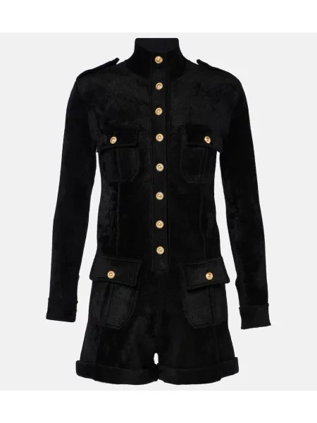 Aksamitny kombinezon Tom Ford czarny