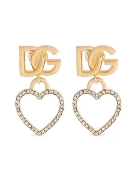 Kolczyki Dolce And Gabbana z logo żółte