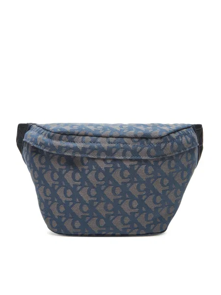 Calvin Klein Jeans Ľadvinka Unstructured Monogram Waistbag modrá