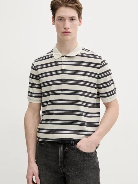 Polo tričko Marc O'Polo béžová