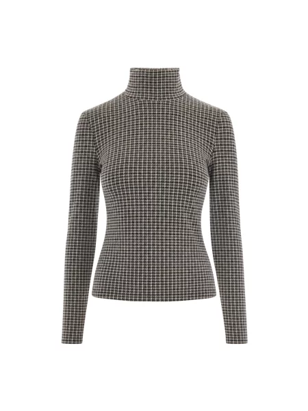 Sweter Patrizia Pepe brązowy