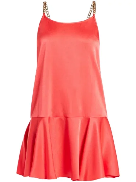 Cropp rochie fără mâneci Michael Kors cu imagine din satin negru