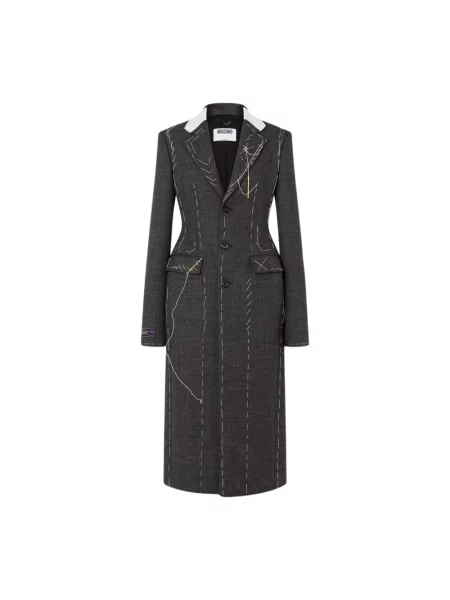 Płaszcz Moschino wełniany szary