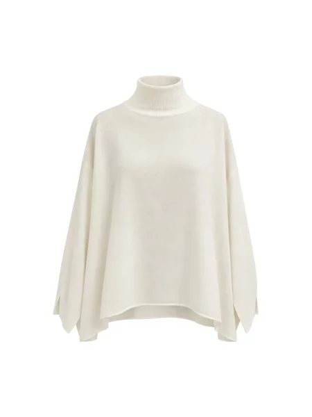 Dzianinowy sweter Liviana Conti biały