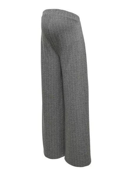 MAMALICIOUS Pantaloni gri amestecat alb
