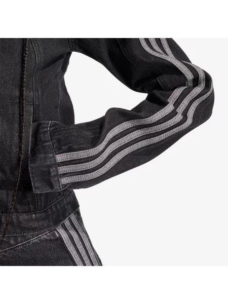 Denim jakna Adidas Originals črna