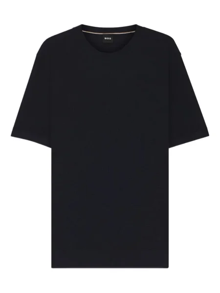 Tricou Boss cu decolteu rotund albastru