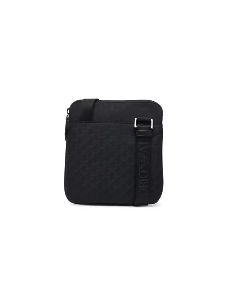 Taška cez rameno Emporio Armani čierna
