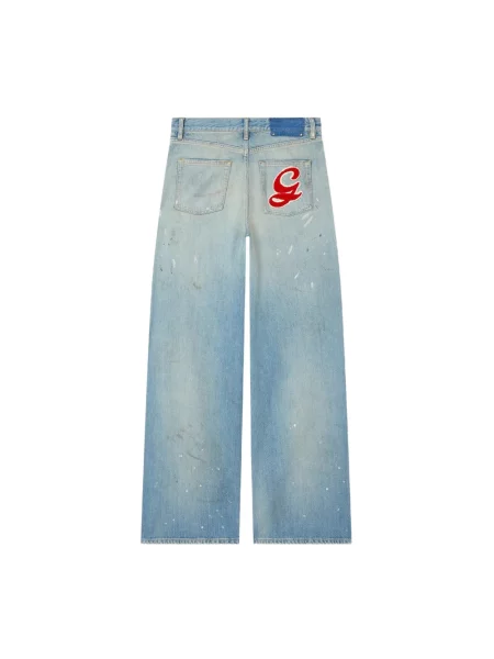 Szerokie jeansy Golden Goose niebieskie