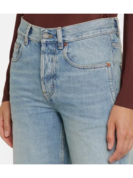 Blugi cu picior larg Saint Laurent albastru