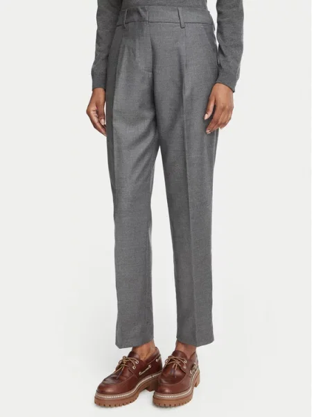 Weekend Max Mara Παντελόνι υφασμάτινο Caldaia γκρι