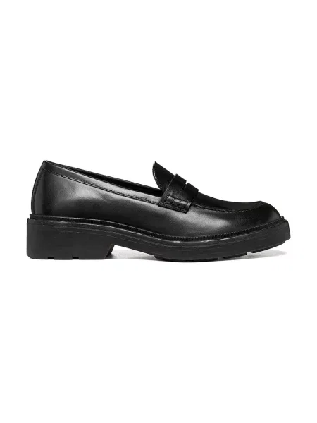 Geox mocasini pentru femei din piele D SWELEN negru