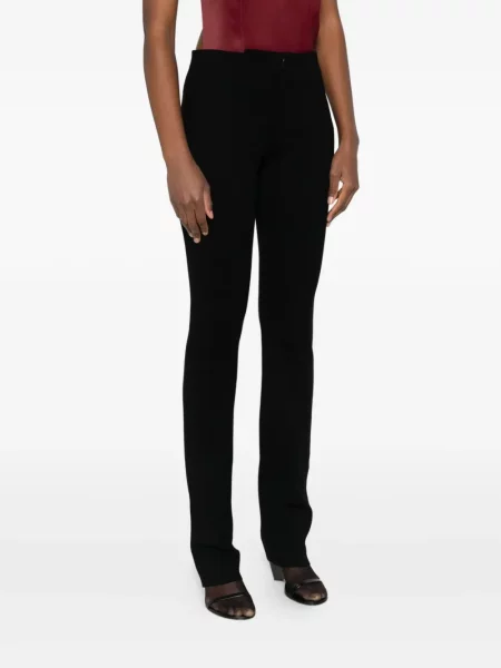 Pantaloni Sportmax tricotate negru