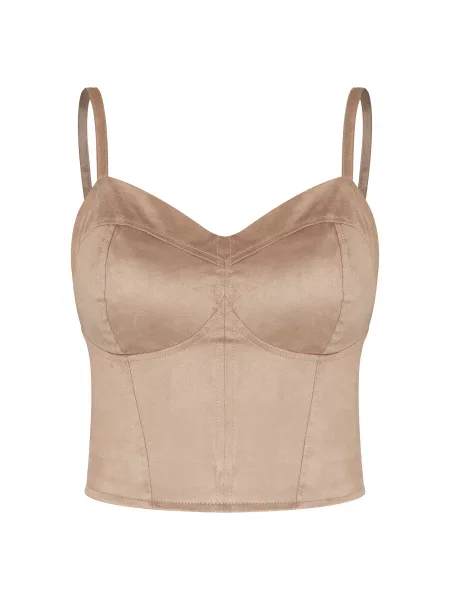 Guess Marškinėliai Slim Fit smėlio