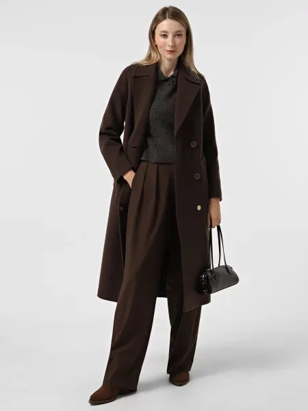 Пальто Danna темно-коричневий вовна/поліестер коричневе