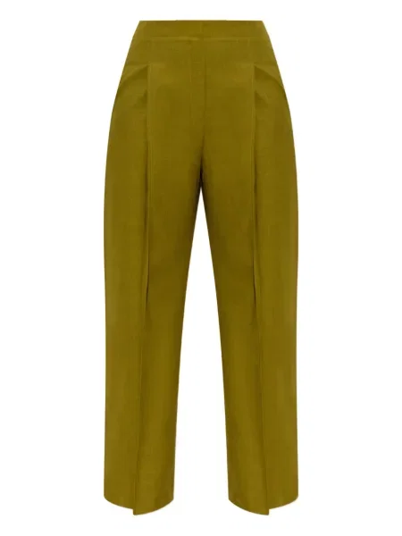 Pantaloni Theory plisate verde