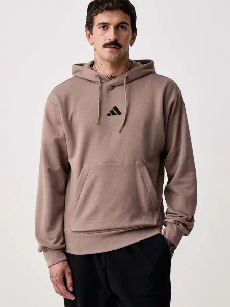Adidas hanorac cu glugă pentru bărbați cu Essentials Feelcozy maro