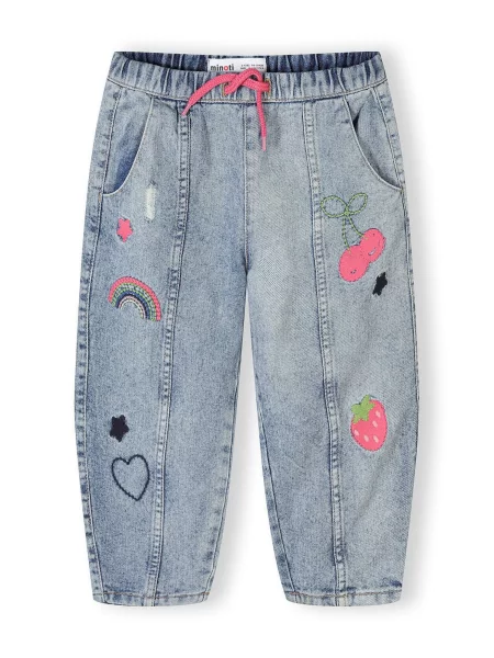 MINOTI Jeans denim / închis / verde / roz deschis albastru