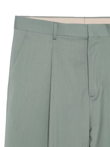 Pantaloni Costumein plisate verde