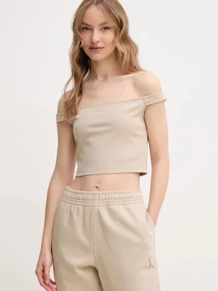 Топ Calvin Klein Jeans бежово