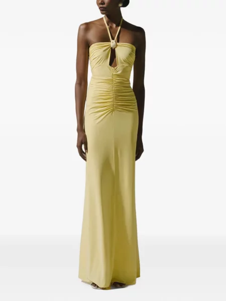 Rochie maxi Baobab cu volane galben