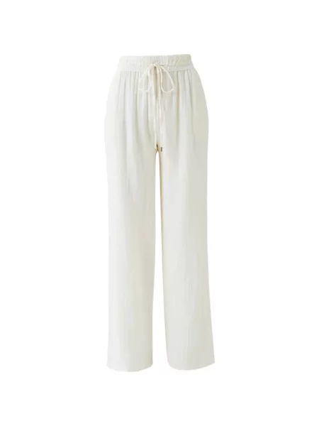 Pantaloni Melissa Odabash cu cordon alb
