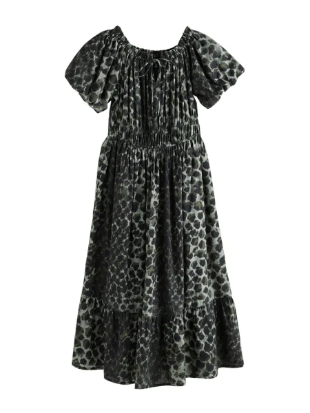 Next Rochie verde / verde pastel negru