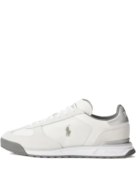 Briaunotas pusiau užtrauktukas zomšinės bokseriai Polo Ralph Lauren balta